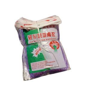 Rain Ponchos Pack of 10 Pocket Tour Raincoat Disposable Ponchos New Purple